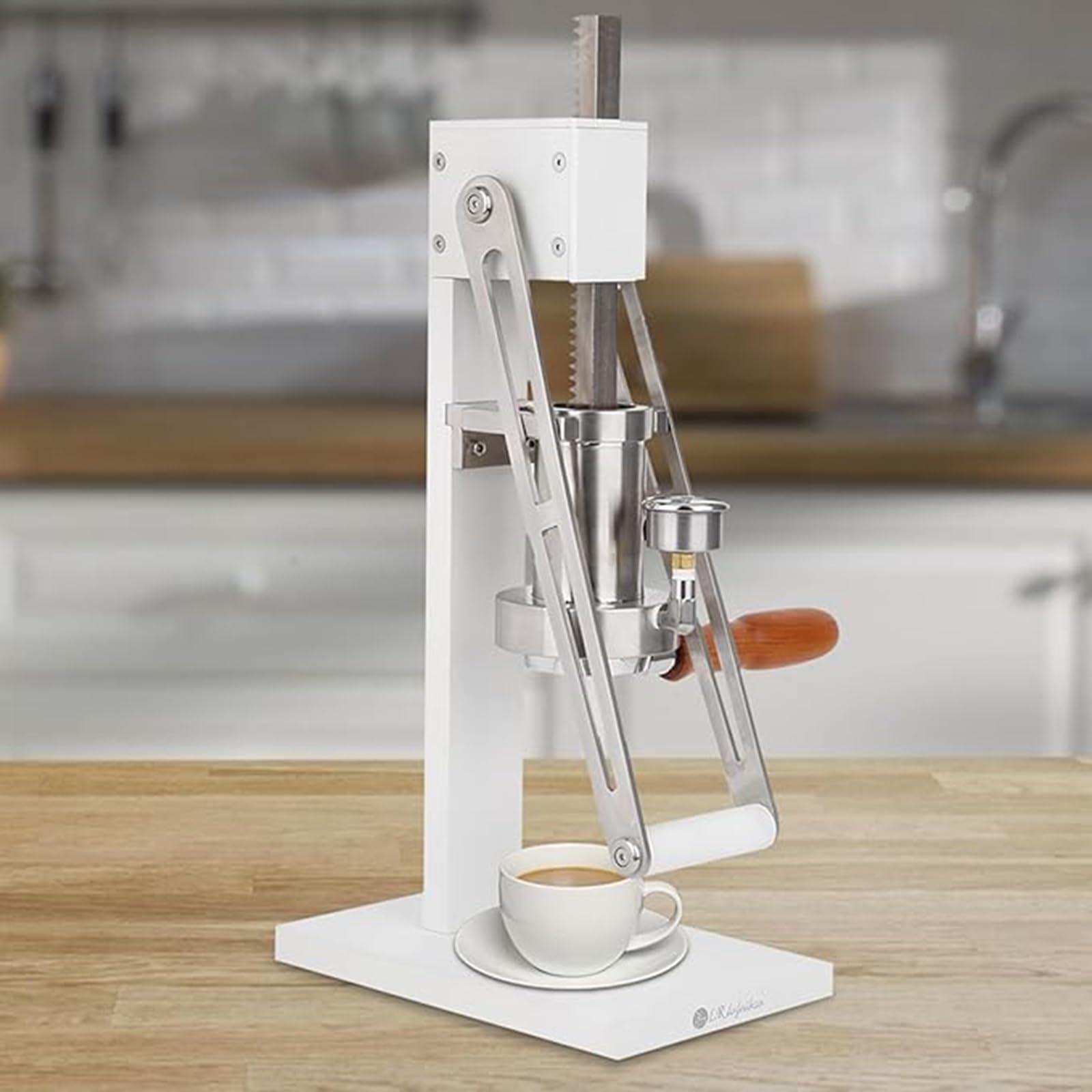 KHZKHC KHZKHC Manual Lever Espresso Maker, Espresso Press Machine, with Pressure Chamber, Piston, Powder Hammer, Bottomless Handle, for Home, Outdoor, Camping