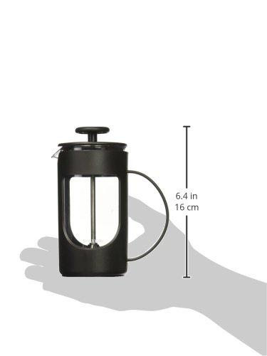 BonJour BonJour Ami-Matin Unbreakable French Press Coffee Maker, for Traveling, Camping, Everyday Use, 3-Cup/12.7 Ounce, Black