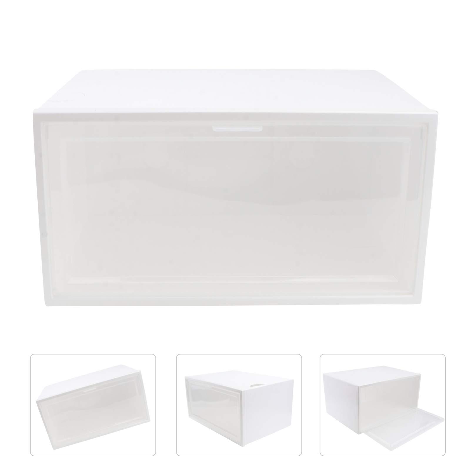 Cabilock Cabilock 1pc Box Transparent Plastic Shoe Box Storage Box Storage Stackable Shoe Container Sports Shoe Storage - Shoe Rack Sneakers Shoebox Clamshell