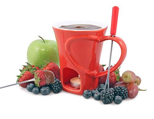 Swissmar Swissmar F12066 4-Piece Sweetheart Chocolate Fondue Mug Set