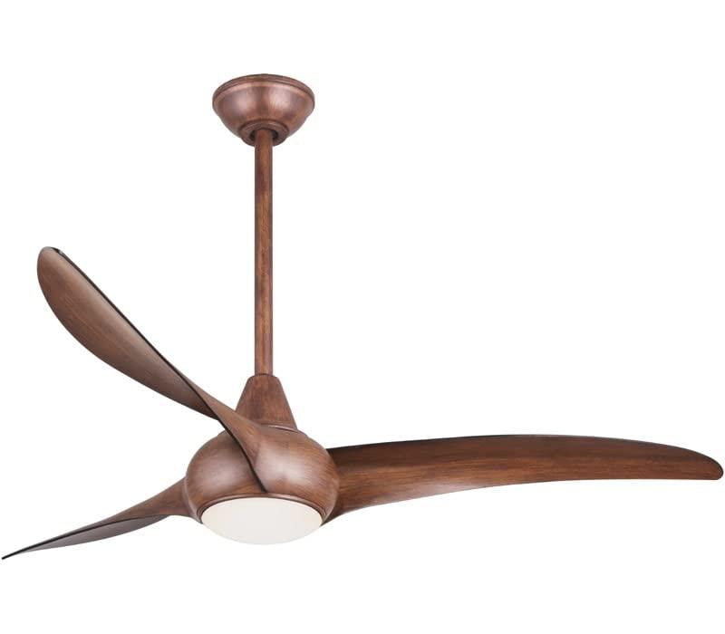 MINKA-AIRE MINKA-AIRE F844-DK Light Wave 52 Inch Ceiling Fan with LED Light Kit, Brown Distressed Koa Finish