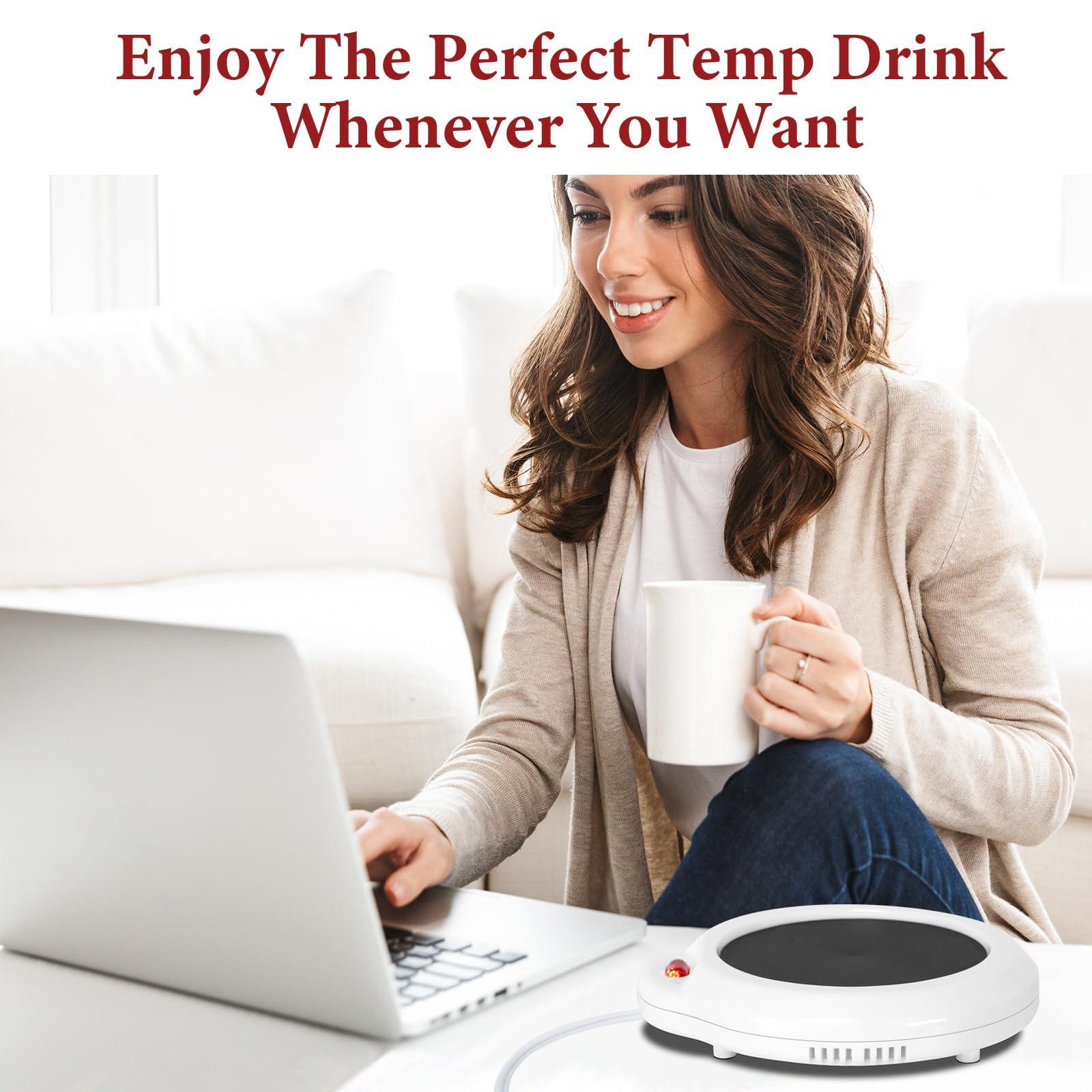 Dialan's Dialan's Candle Warmer Wax Melter, Warmer Plate for Candle Jar Wax Cubes Melter Warmer Plate Electric Coffee Mug Warmer Tea or Various Beverages Warmer(White)