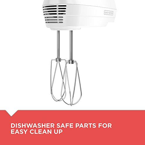 BLACK+DECKER BLACK+DECKER Lightweight Hand Mixer, White, MX1500W