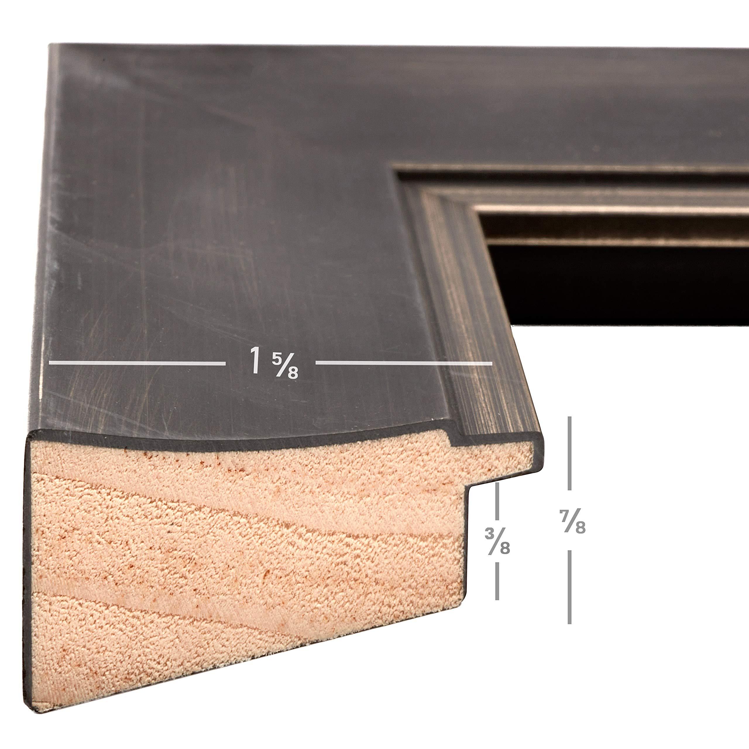 Craig Frames Craig Frames Aristocrat Picture Frame, 24 x 32 Inch, Black and Pewter