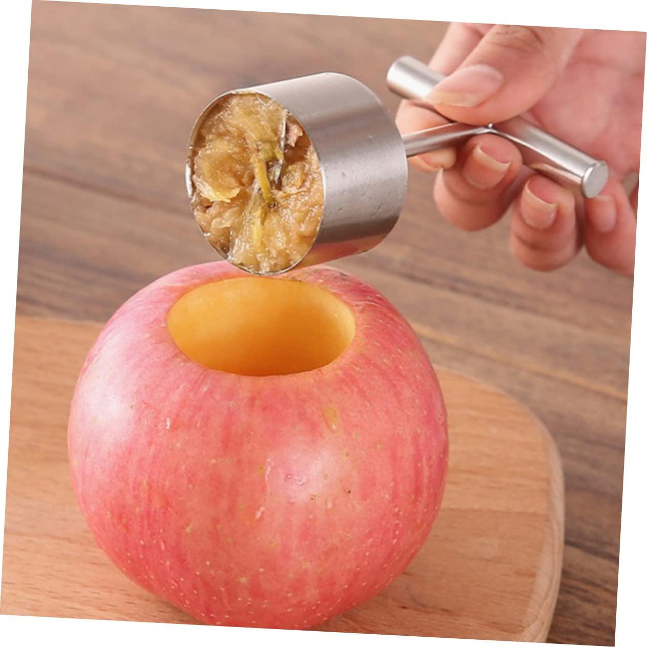 VOSAREA VOSAREA 1pc Apple Rice Fruit Seeder Fruit Fruit Corer Bell Pepper Corer Tool Fruit Pitter Tool Pineapple Peeler Corer Apples Core Divider Olive Pitter Silver Stainless Steel