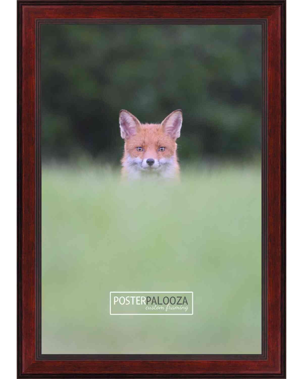 Poster Palooza Poster Palooza 11x18 Traditional Mahogany Complete Wood Picture Frame with UV Acrylic Plexiglass, Foam Board Backing & Hardware Included