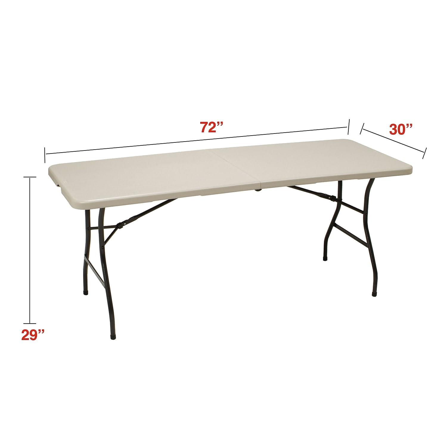 STAPLES STAPLES 470949 6-Ft Fold in Half Folding Table