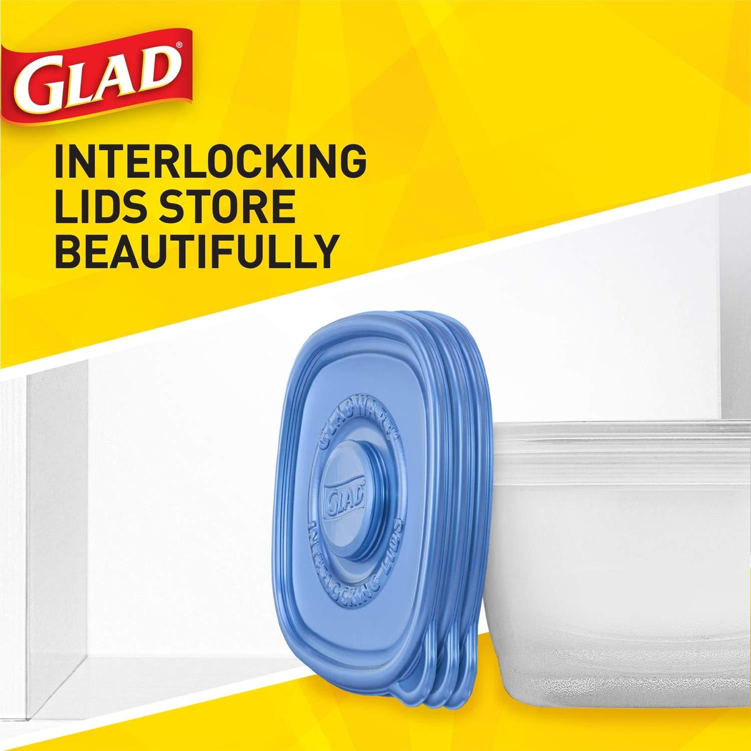 Glad Glad Food Storage Containers, 24 oz, 5 Count