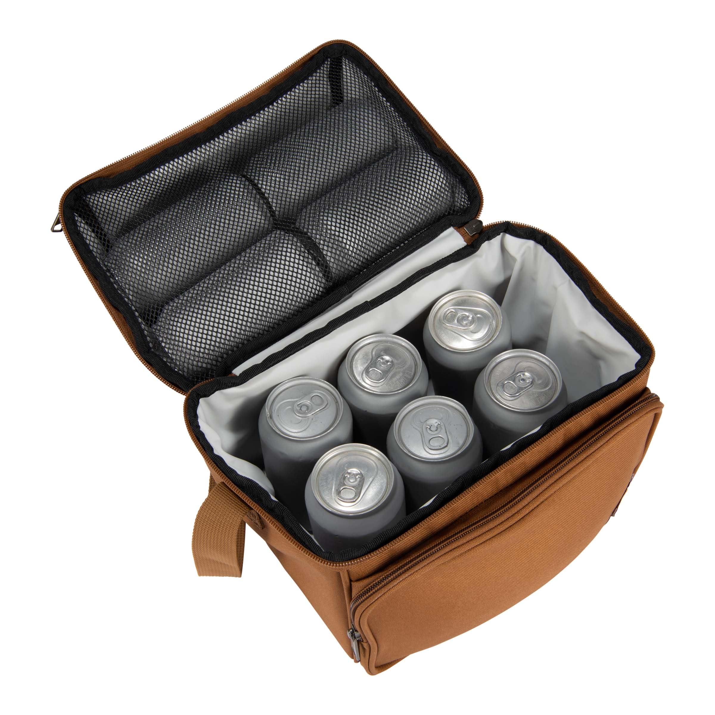 Carhartt Carhartt Camping Cooler, Worksite Lunchbox, Soft Shell Cooler for Construction Sites, Work and Everyday Use Cooler, Carhartt Brown