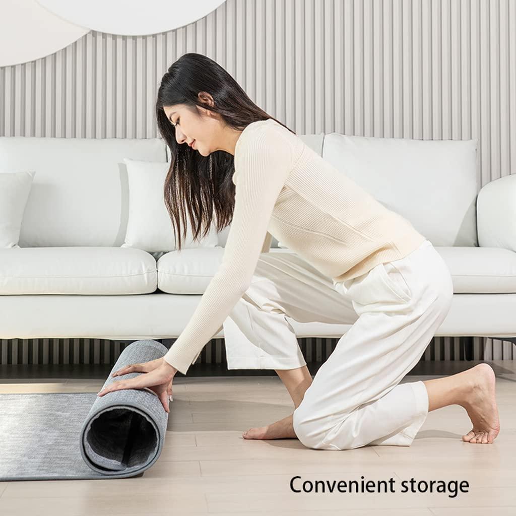 OLOTU OLOTU Carbon Crystal Heated Area Rug Modern Heated Carpet Rectangular Heater Electric Mats with Timer Heated Floor Mats