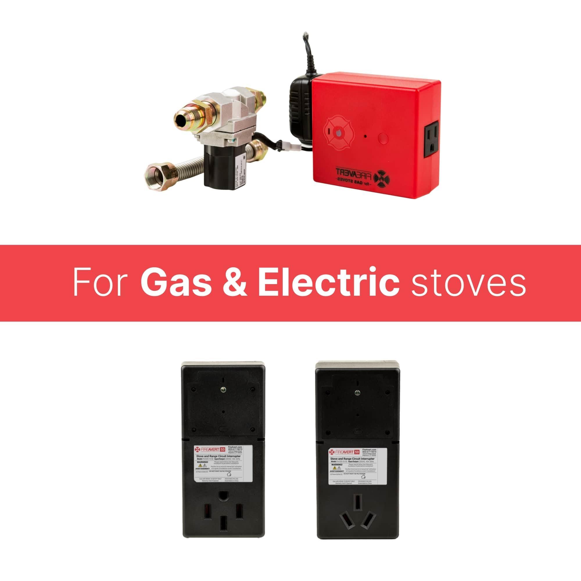 FireAvert FireAvert-Gas Stove Auto Shut-Off Device (1/2" Pipe Line), Oven Monitoring Solution for Senior Citizen and Elderly Parents, As Seen on Shark Tank