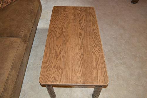 A&L Furniture Co. A&L Furniture Amish Hickory Solid Wood Coffee Table, Walnut Finish