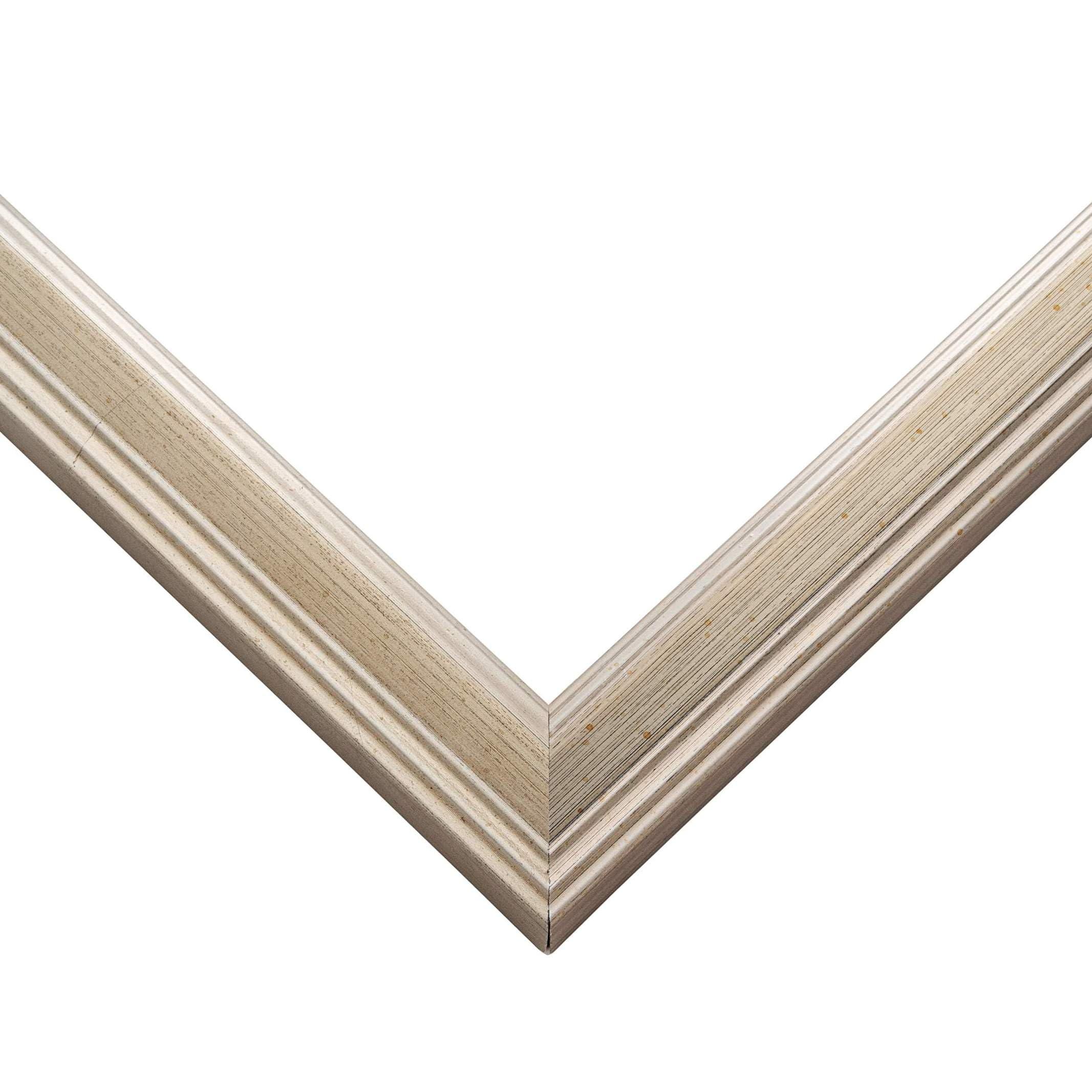 Poster Palooza Poster Palooza 20x27 Frame Silver Modern Solid Wood Picture Frame | 0.75 Inch Moulding Width | with UV Acrylic Plexiglass, Foam Board Backing & Hanging Hardware Included