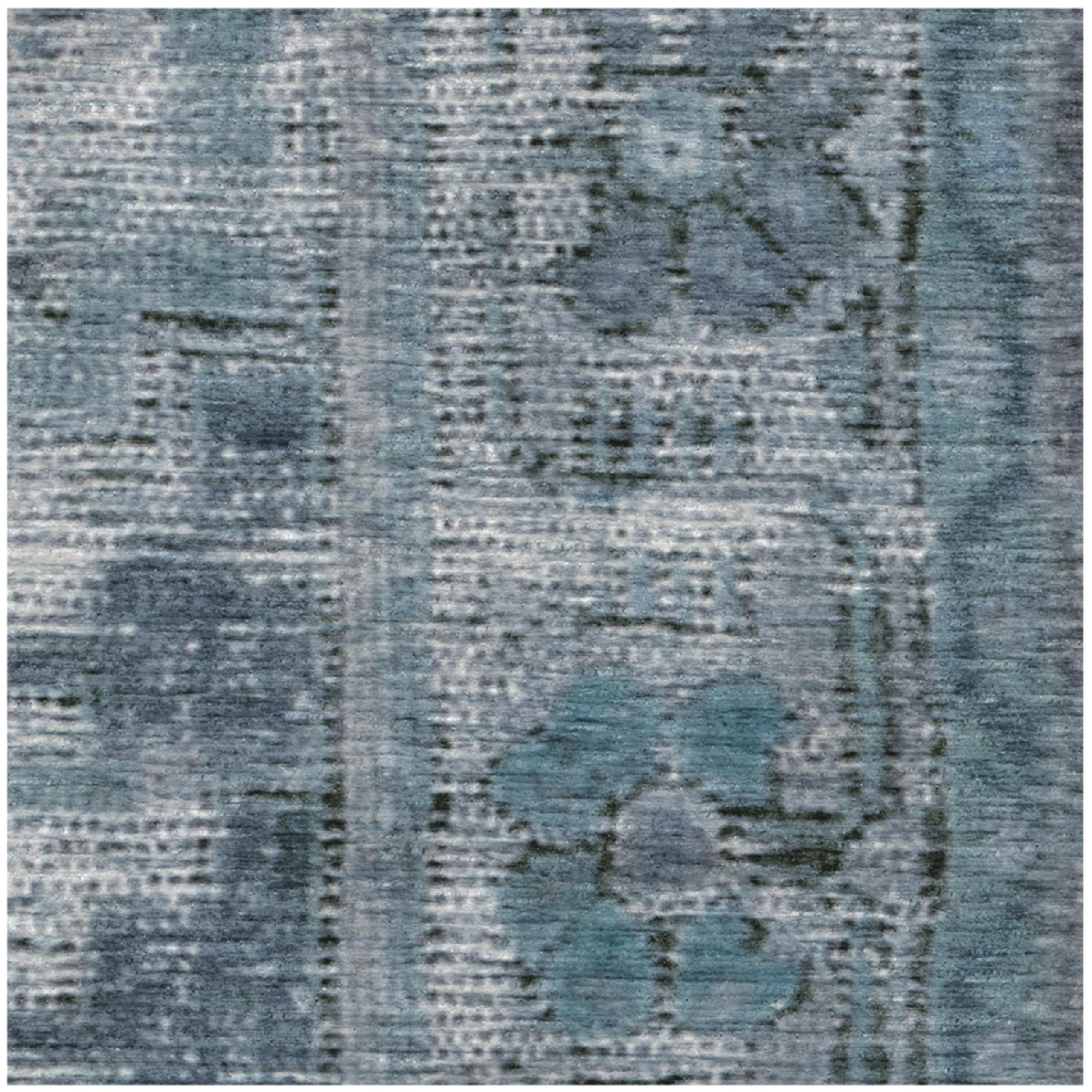 RUGGABLE Ruggable Washable 2x3 Area Rug, Zinnia Blue, Premium Rugs for Living Room, Bedroom, Kitchen, Office, Classroom with Gripper Non Slip Pad