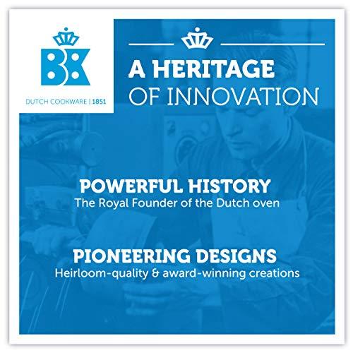 BK BK Indigo Aluminum Heavy-Gauge Carbon Steel, Induction, 3.5QT Nonstick Glaze Dutch Oven, Dishwasher Safe, Black