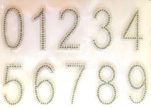 Dingword hot fix rhinestone motif,RHINESTONE IRON HEAT TRANSFER CAPITAL ALPHABET LETTERS and Numbers (3 INCH number GREEN)