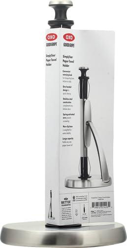 OXO OXO Good Grips SimplyTear Paper Towel Holder - Stainless Steel (Silver & Black)