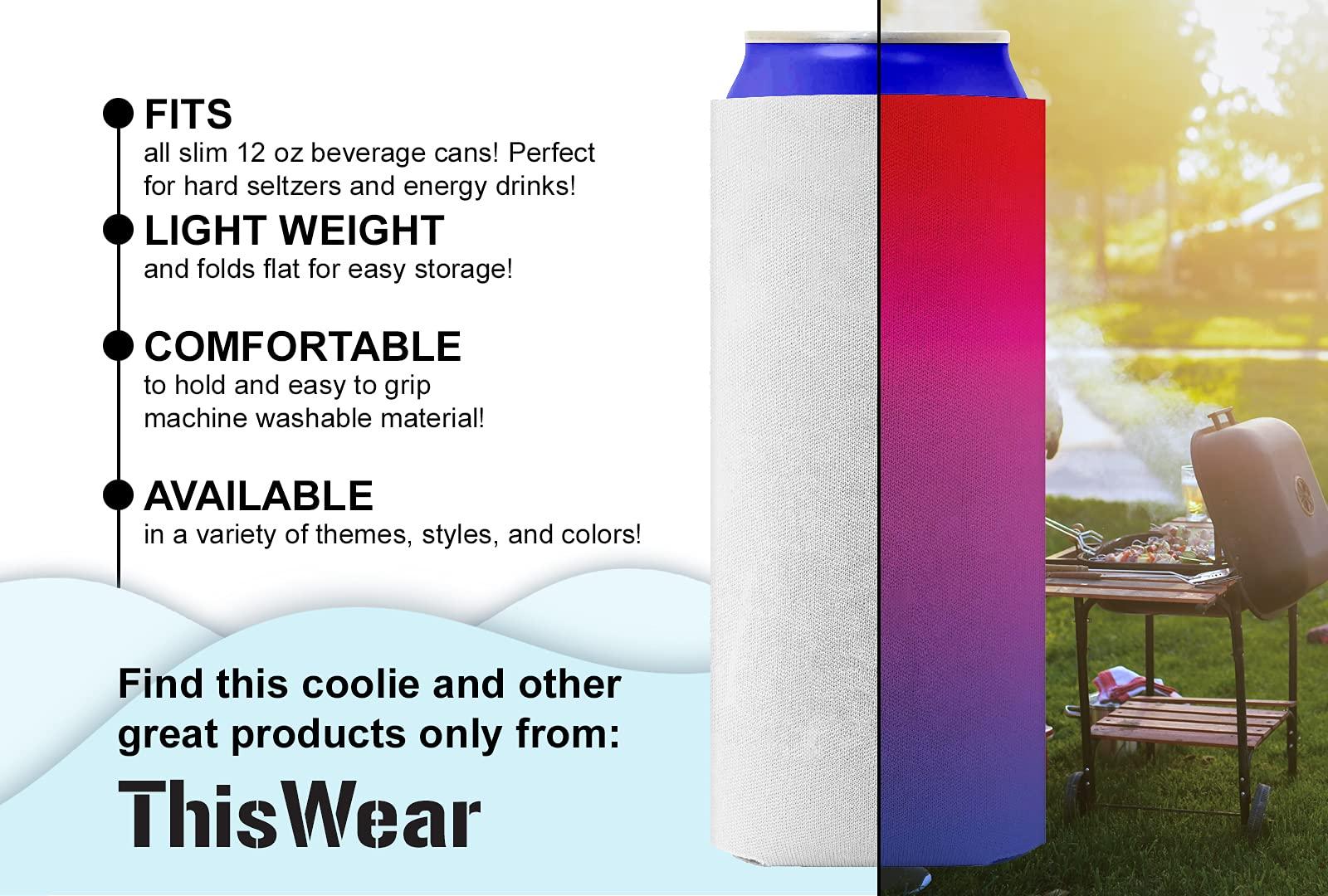 Personalized Gifts Custom Family Reunion Gifts Personalized Eat Drink Celebrate Family 6-Pack Personalized Ultra Slim Drink Sleeves Dark Teal