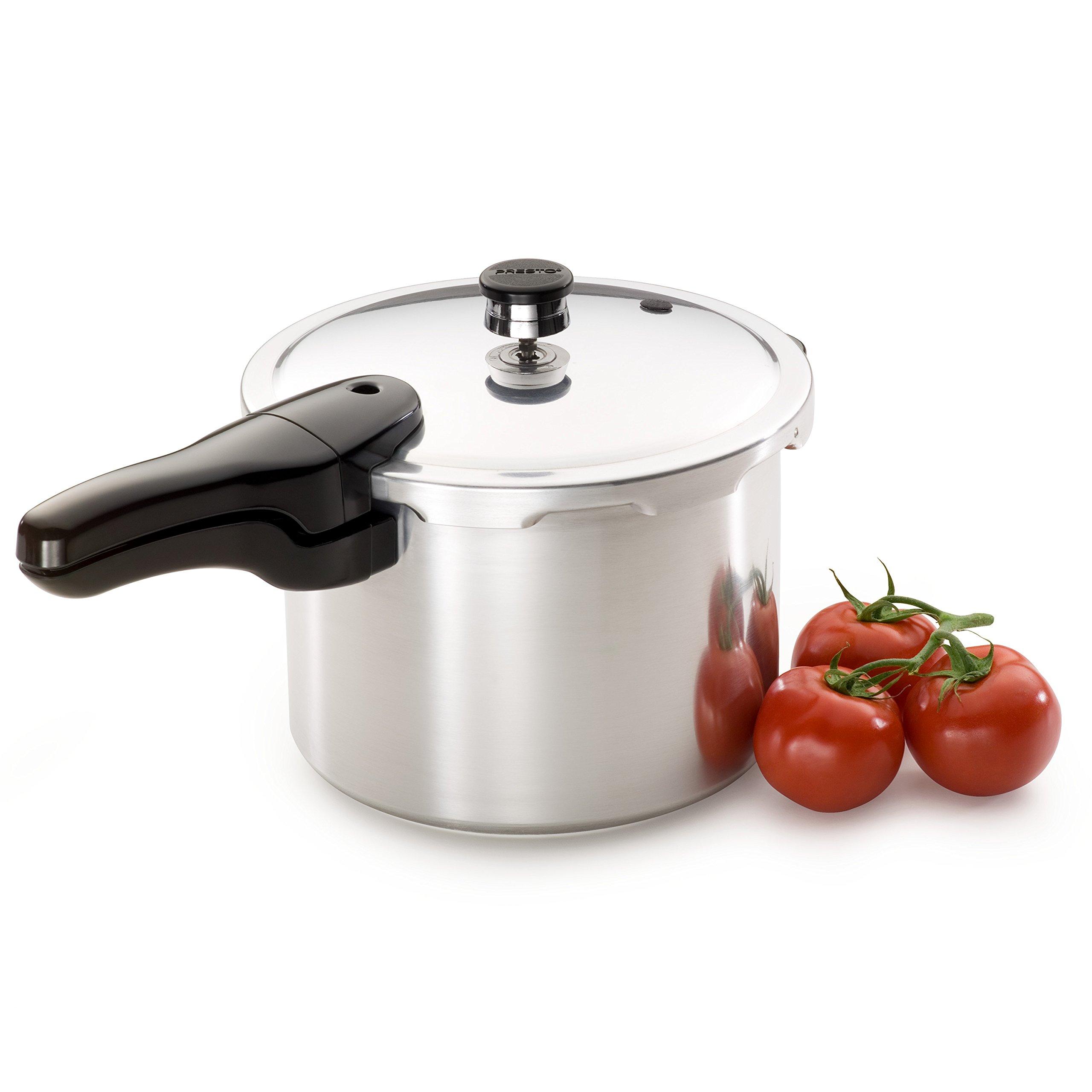 Presto Presto 01282 8-Quart Aluminum Pressure Cooker & 01264 6-Quart Aluminum Pressure Cooker