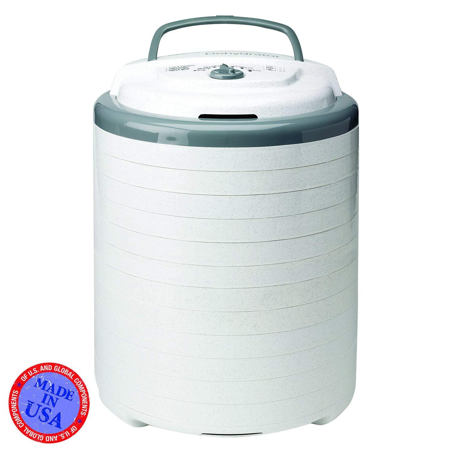 Nesco NESCO FD-75A Snackmaster Pro Food Dehydrator, For Snacks, Fruit, Beef Jerky, Gray