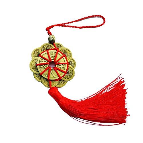 YPY YPY 10 Pack Chinese Feng Shui Coins Set & Lucky Charm Ancient I Ching Coins for Prosperity Protection Good Fortune Wealth and Successes (10, Circular Ornaments)