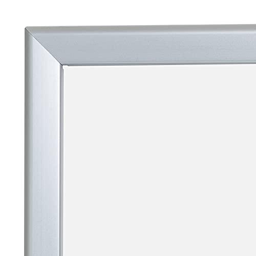 SnapeZo SnapeZo Movie Poster Frame 27x40, Silver, 1.25 Inch Aluminum Profile, Front-Loading Snap Frame, Wall Mounting, Professional Series for One Sheet Movie Posters
