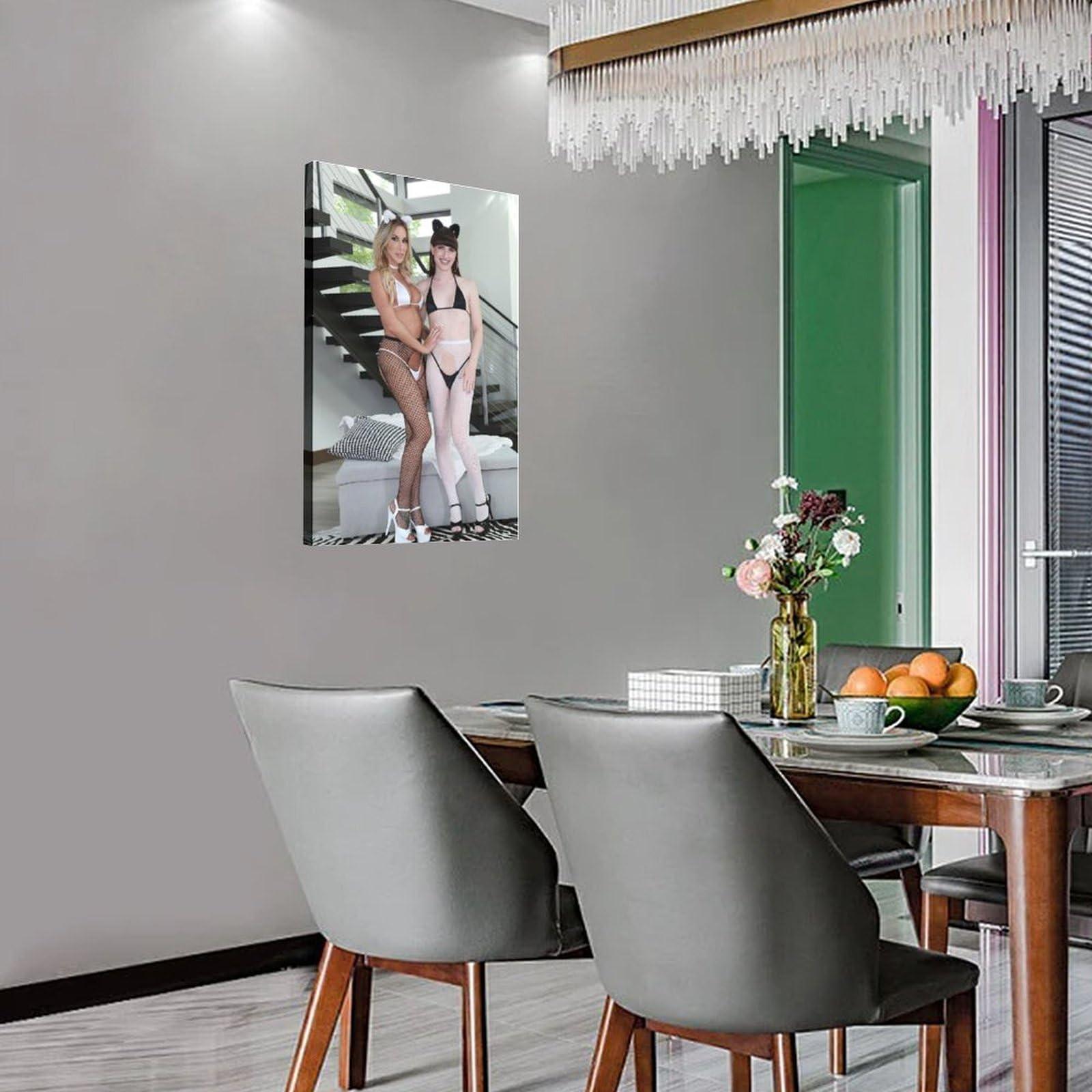 Generic Natalie Mars Most Beautiful Shemale Sexy Actor Art Poster 8 Canvas Print Wall Art Decoration Poster Living Room Office Bedroom Aesthetic Poster 16x24inch(40x60cm) Frame-style