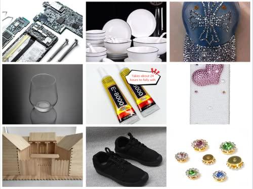 YiJieWZT YiJieWZT E-8000 Adhesive Multi-Function Glues,Super Glue Suitable for Phone Screen Repair,Wooden,Jewelery (15ML2packs)