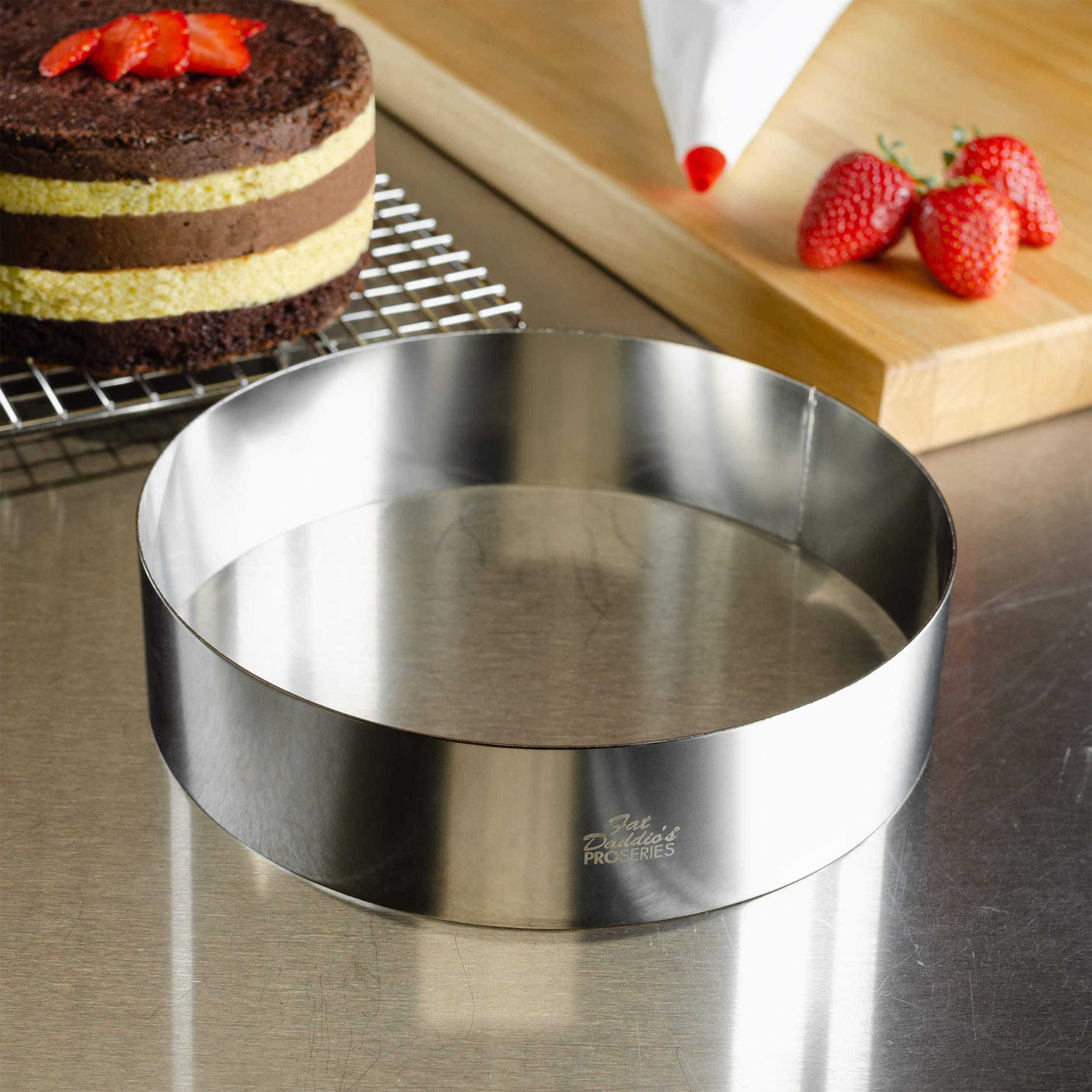Fat Daddio's Fat Daddio\'s SSRD-8020 Stainless Steel Round Cake & Pastry Ring, 8 x 2 inch