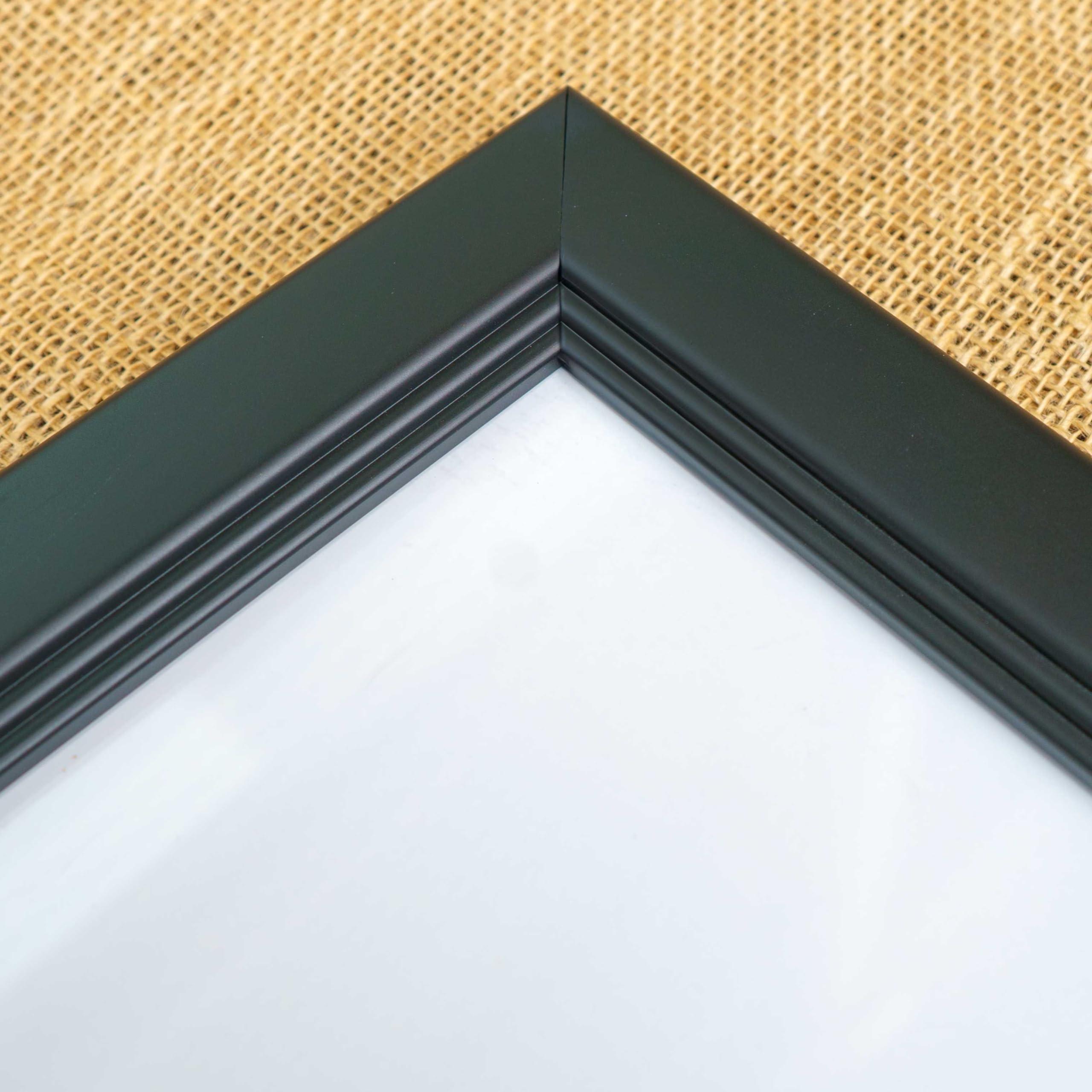 CountryArtHouse 30x23 Frame Black Picture Frame - Complete Modern Photo Frame Includes UV Acrylic Shatter Guard Front, Acid Free Foam Backing Board, Hanging Hardware Wood Wall Frames for Family Photos - no Mat