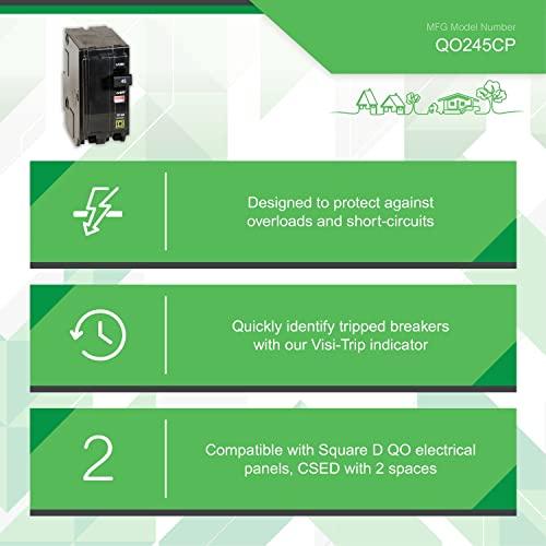 Square D by Schneider Electric Square D by Schneider Electric Square D - QO245CP QO 45-Amp Two-Pole Circuit Breaker