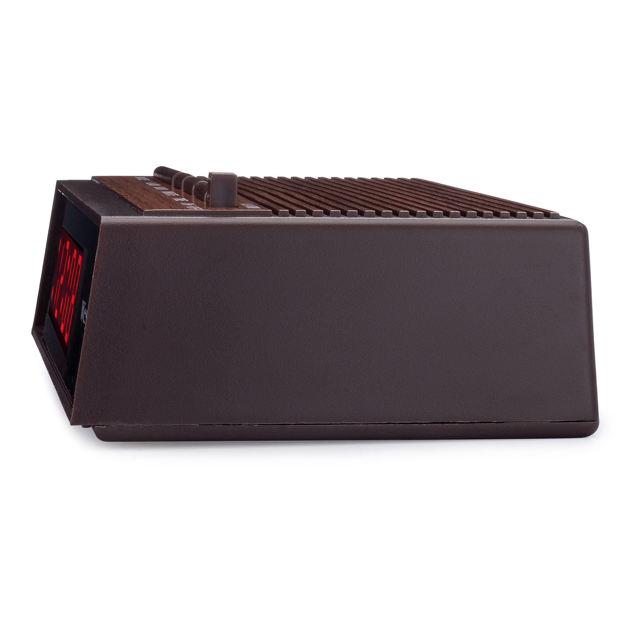 Westclox Westclox Retro Wood Style Easy To Read Super Bright Small Night Table Ascending Alarm Clock 22690.