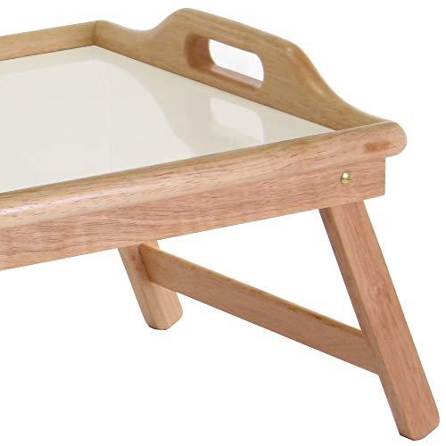 Winsome Winsome Wood Sherwood Bed Tray, Natural and white top