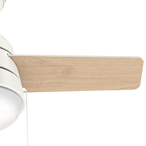 Hunter Fan Company Hunter Fan Company 59301 Aker Indoor with LED Light, Pull Chain Control, 36 Inch, White