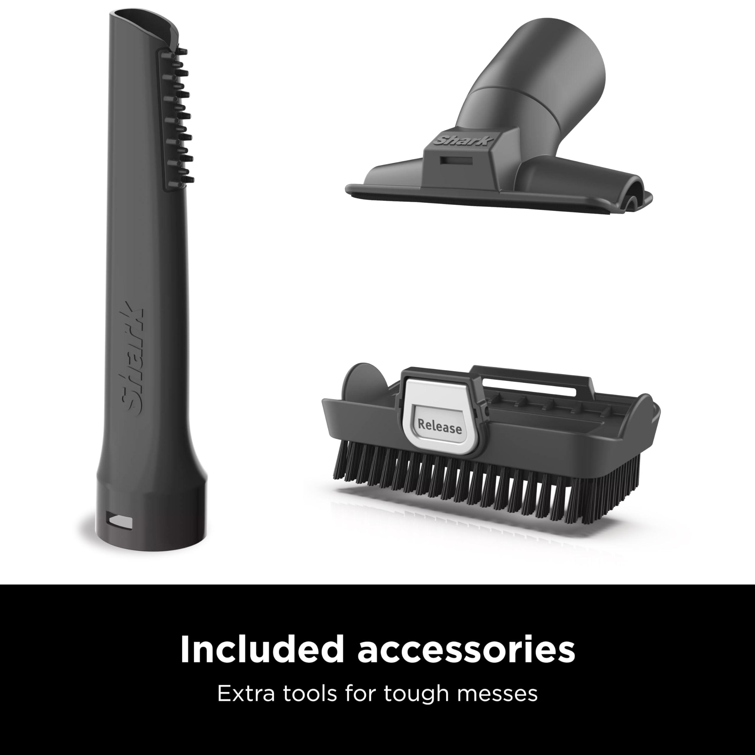 Shark Shark HV343AMZ Rocket Corded Stick Vacuum with Self-Cleaning Brushroll, Lightweight & Maneuverable, Perfect for Pet Hair Pickup, Converts to a Hand Vacuum, Crevice Upholstery Tools, Blue/Silver