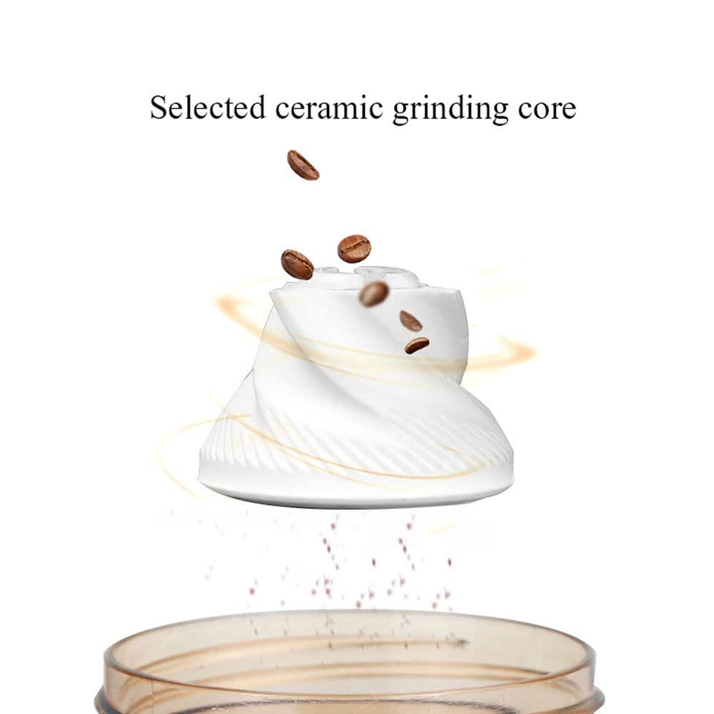 XARONF XARONF Manual Coffee Grinder, Hand Coffee Bean Mill, Portable Hand Crank Coffee Bean Grinder, Adjustable Settings Ceramic Conical Burr & Stainless-Steel for Home,Kitchen,Office,Traveling,Hiking,Campin