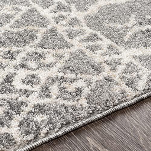 MARK & DAY Mark&Day Area Rugs, 8x10 Oostwoud Global Charcoal Area Rug, Grey White Carpet for Living Room, Bedroom or Kitchen (7'10" x 10')