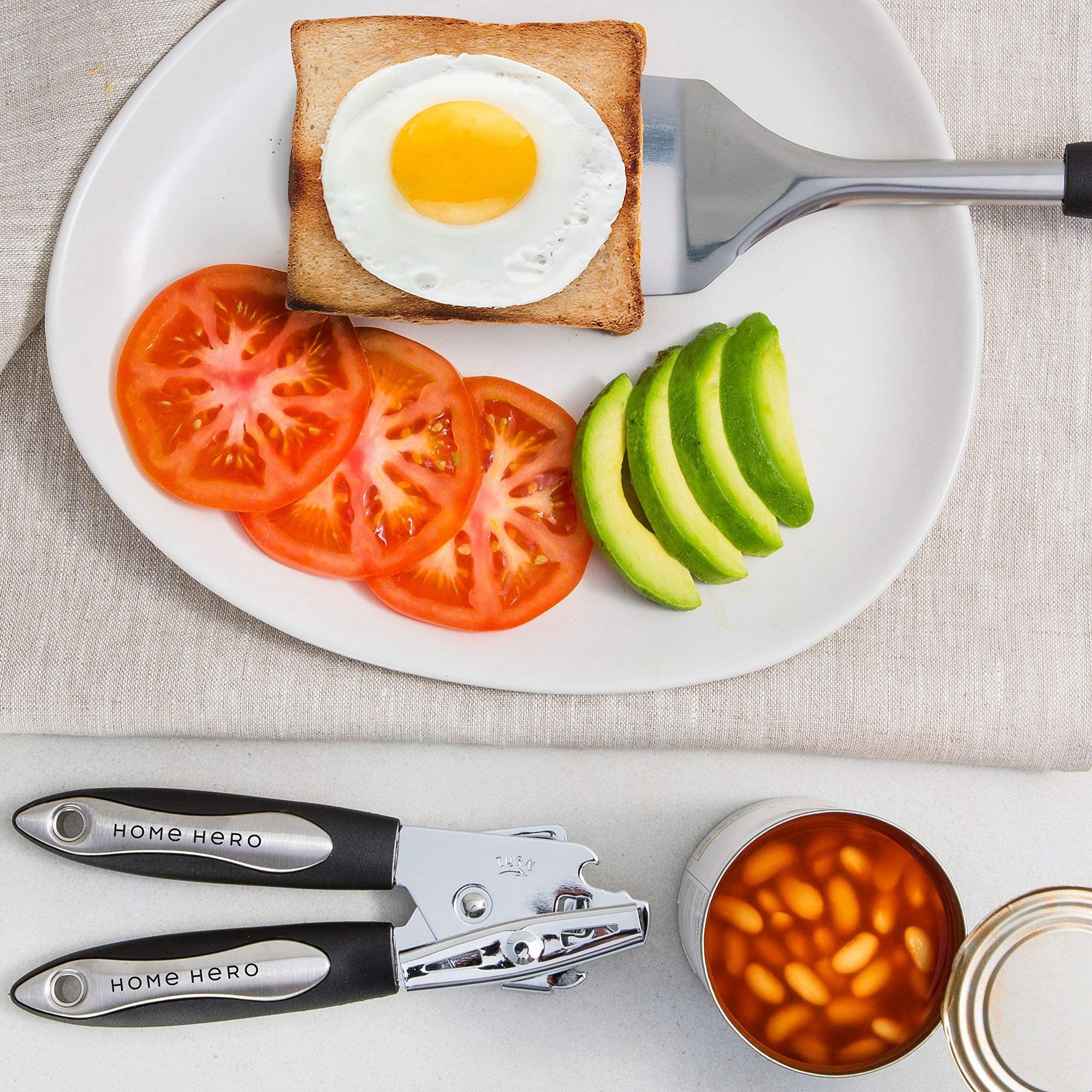 Home Hero Home Hero 41 Pcs Stainless Steel Kitchen Utensils Set - Nonstick Stainless Steel Cooking Utensils Set - Heat Resistant Kitchen Essentials & Metal Kitchen Gadgets (41 Pcs Set)