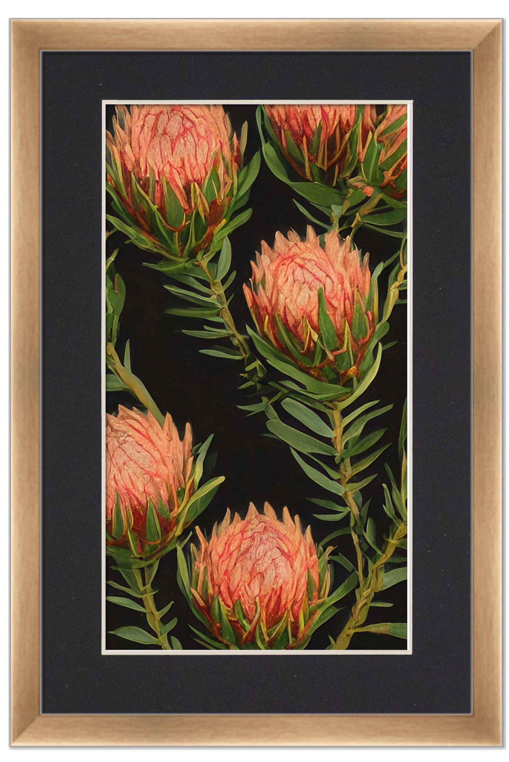 CustomPictureFrames.com CustomPictureFrames.com 28x40 Frame Bronze with Black Picture Mat for 28x40 Photo - Bronze 31x43 Frame to Display Print or Poster Measuring 28x40 Inches with Black Photo Mat