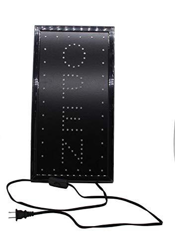 FixtureDisplays FixtureDisplays \"Open\" Animated LED Sign with Hanging Chain, Vertical - Red Blue 19546