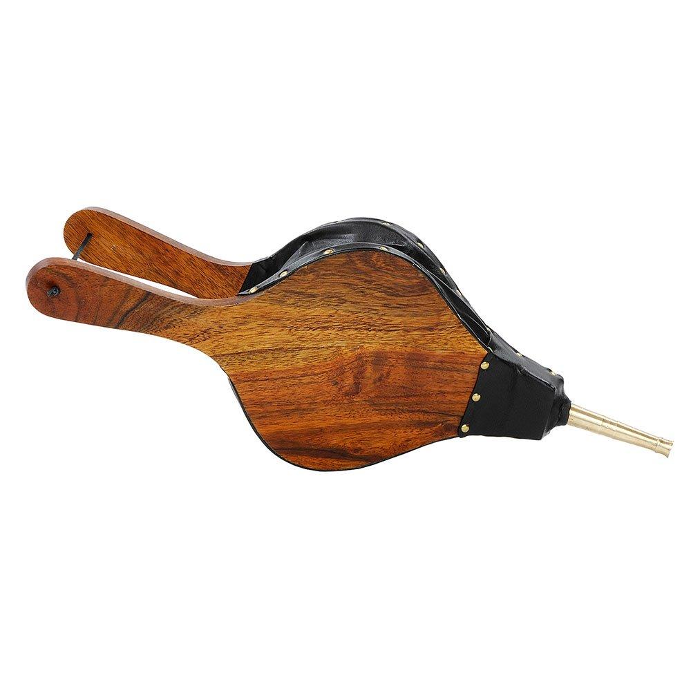 Minuteman International Minuteman International Large Fireplace Bellows, Wood, Black, Brass