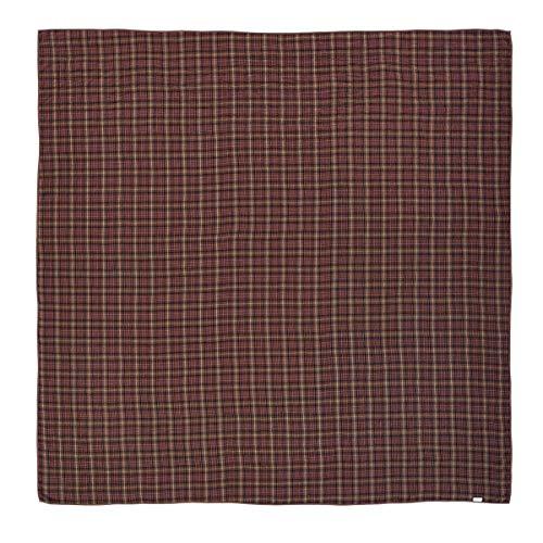 VHC Brands VHC Brands Abilene Star Twin Quilt 70Wx90L Country Patchwork Design, Burgundy