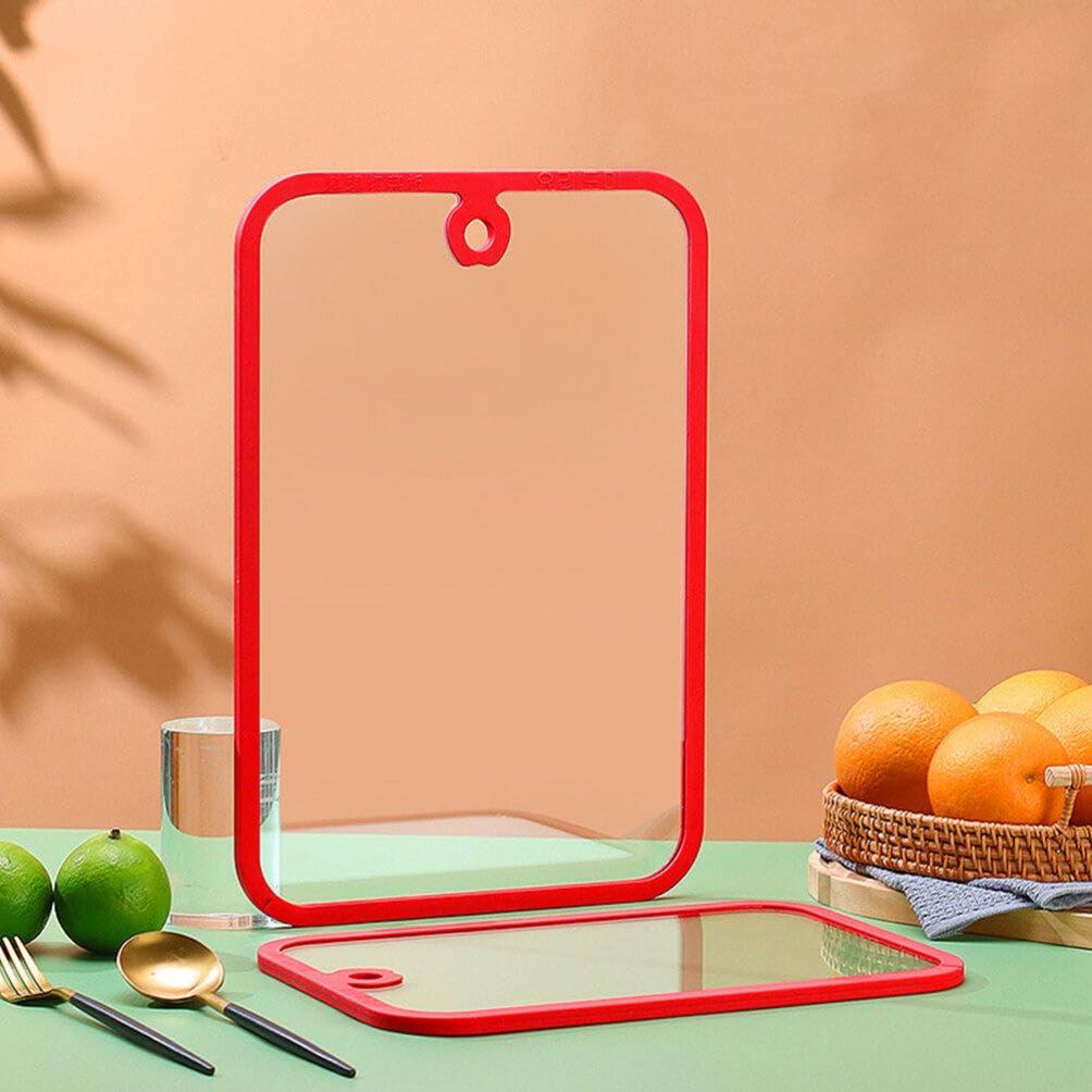 Luxshiny Luxshiny Tempered Glass Cutting Board Glass Chopping Board for Kitchen Counter Vegetable Cutting Board Cutting Mat Clear Countertop Tray L