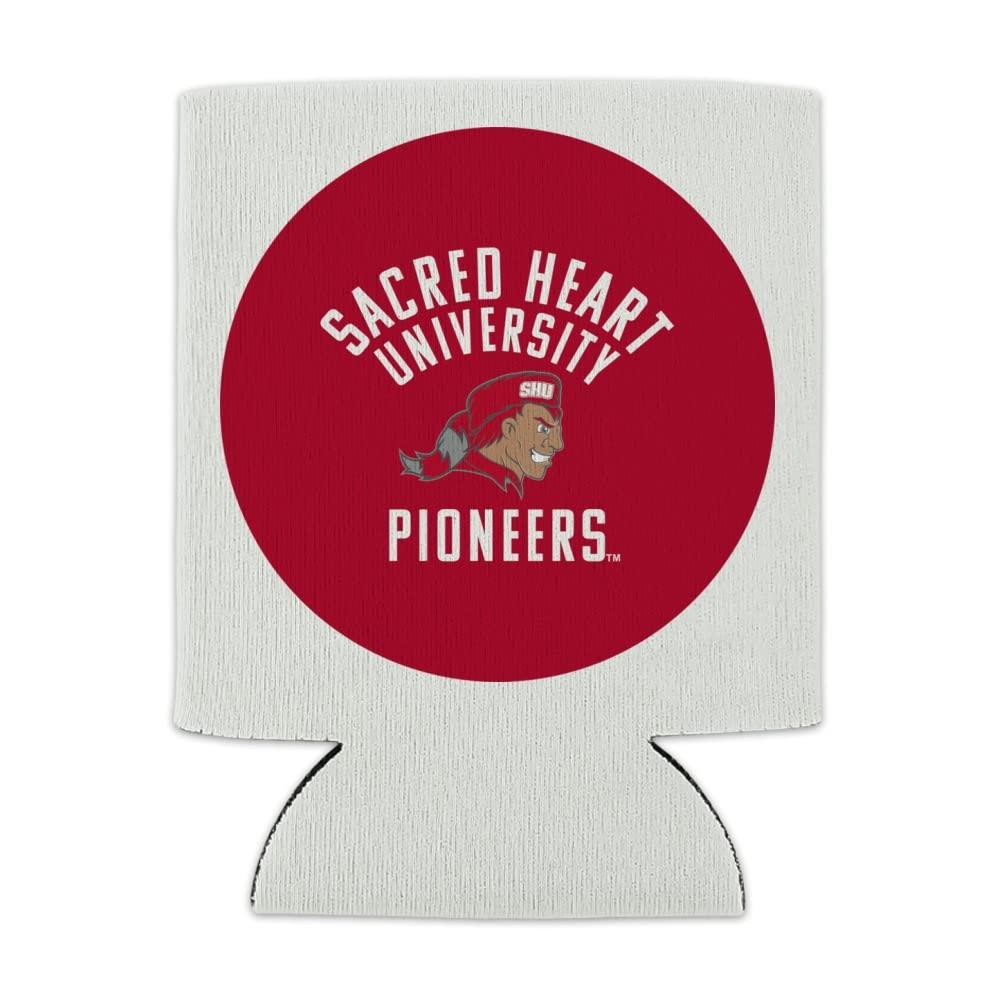 GRAPHICS & MORE Sacred Heart University Pioneers Logo Can Cooler - Drink Sleeve Hugger Collapsible Insulator - Beverage Insulated Holder