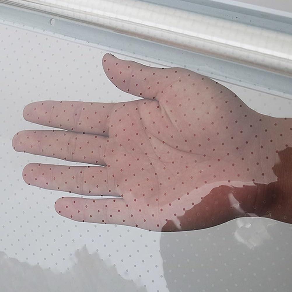 HomeLoft Basics HomeLoft Basics Roller Blinds for Refrigerator Porous Breathable Roll Up Blinds Plastic Food Preservation Roller Shades PVC Transparent Roller Curtains with Fitting(W57X59in), DEWWEQYYK-W57X59IN