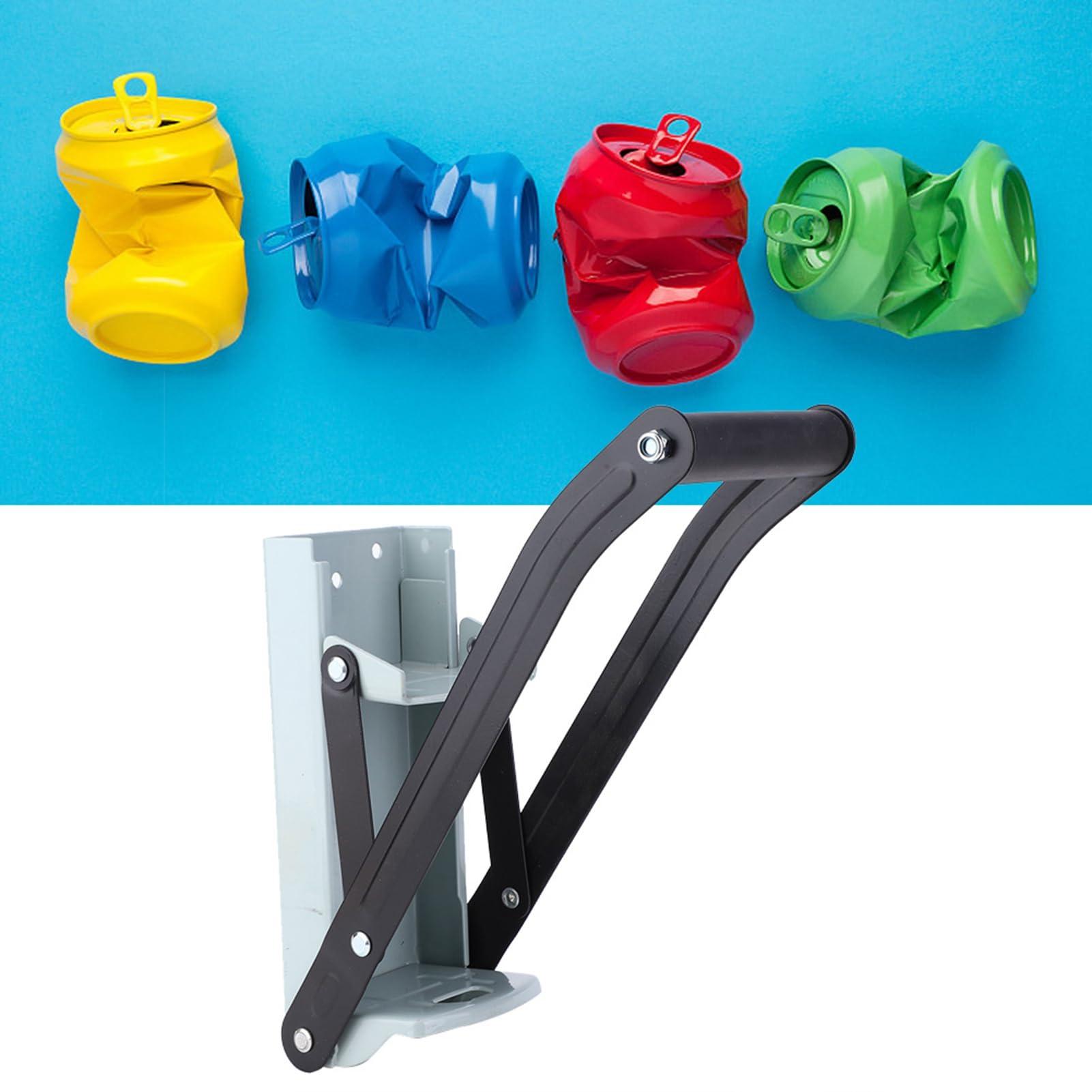 ZJchao 12oz Wall Mounted Can Crusher for Industrial Supplies Easy Handle Space Saving Fast Recycling with Iron Hardware for Spraying Plastics