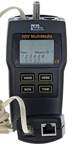 Ideal Industries IDEAL INDUSTRIES INC. 33-856 VDV Multimedia Voice/Data/Video Wiremap Tester, Electrical Tester for CAT3/5e/6/6A, RG-59/6/ 6 Quad Cables, 1 Tester