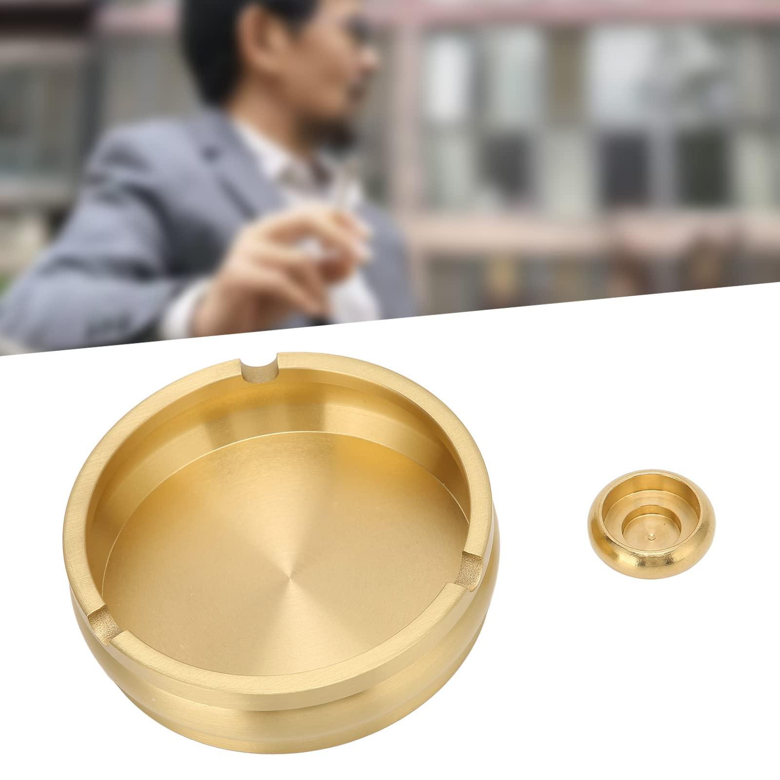 XIASABA XIASABA Pure Copper Ashtray Home Living Room Coffee Table Office Ashtray Simple Modern Style Trend Ornaments