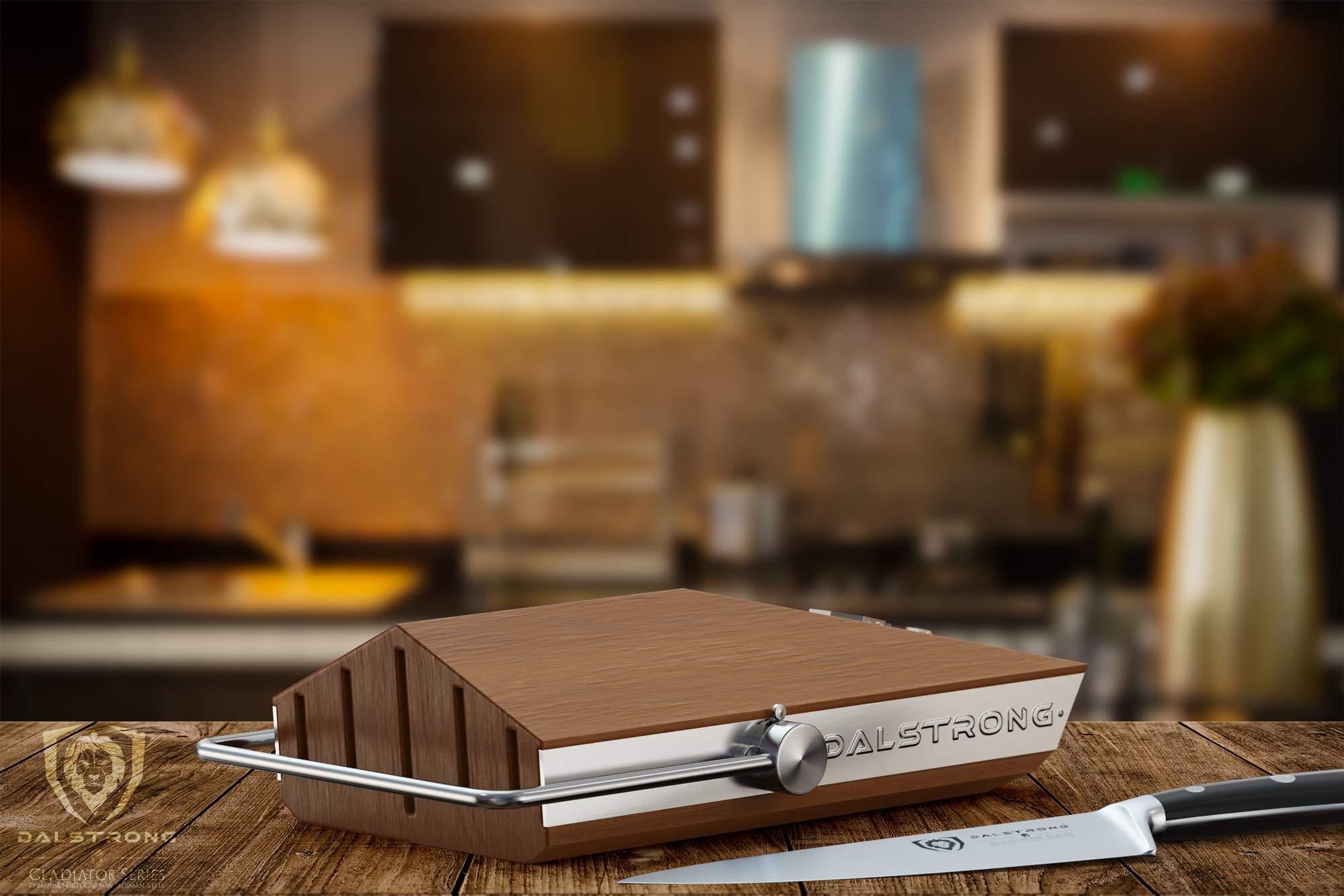 Dalstrong Dalstrong Knife Block Set - 5 Piece - Gladiator Series - with Modular, Multi-Level Block - German High Carbon Steel - Premium ABS Black Handles - NSF Certified