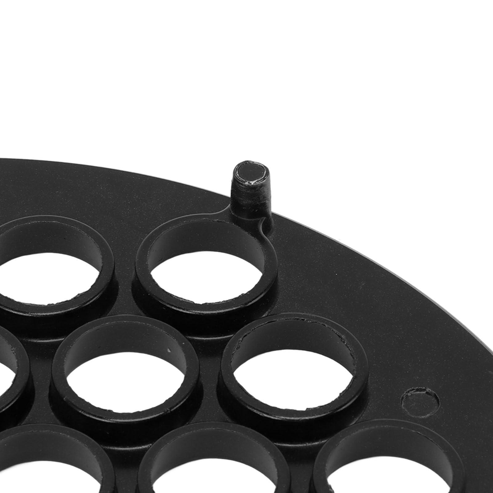 Zerodis 37 Holes Russian Pelmeni Maker, Aluminum Alloy Pelmeni Maker Pelmeni Meat Dumplings Maker Kitchen Supplies (Black)